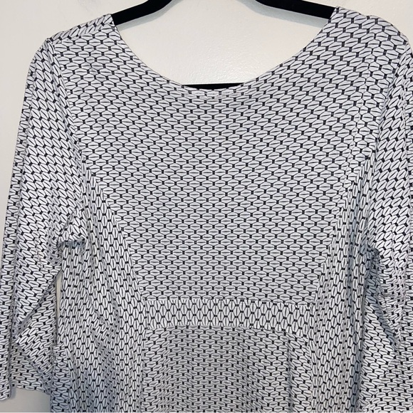 Habitat Top Shirt Womens Large Textured Stretch Pockets Lagenlook Mature Modest - Picture 4 of 12